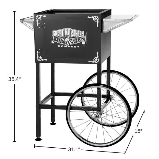 Campfire Popcorn Popper - Old Fashioned Popcorn Maker with Extended Handle  - Camping Gear by Great Northern Popcorn (Black)