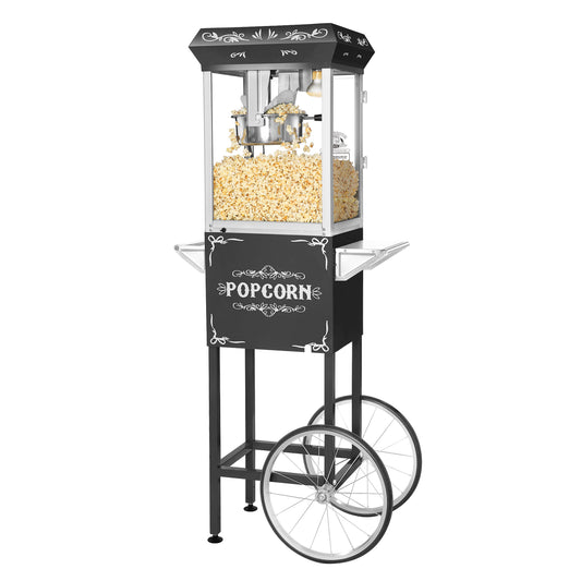 Stove Top Popcorn Maker 6.5-Quart Stainless-Steel Popper with Hand Crank Set Includes 7lbs of Popping Corn Kernels by Great Northern Popcorn