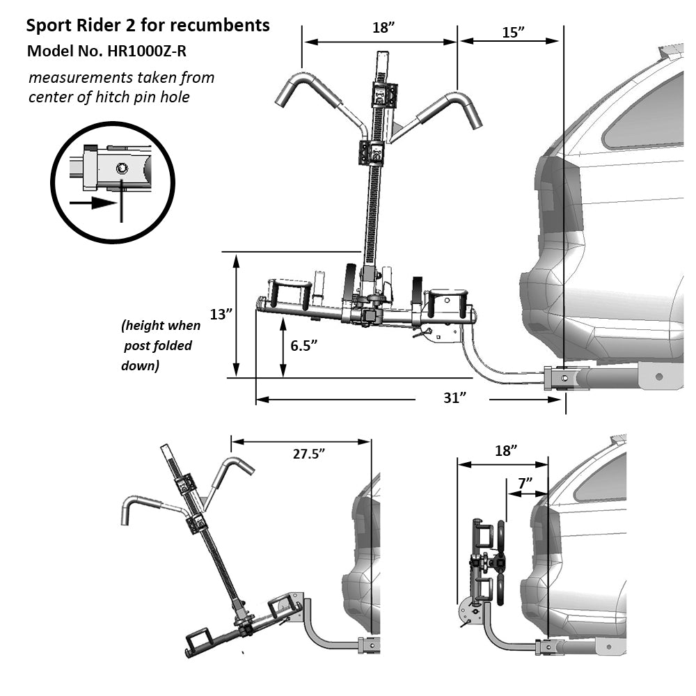 hollywood rack sport rider recumbent