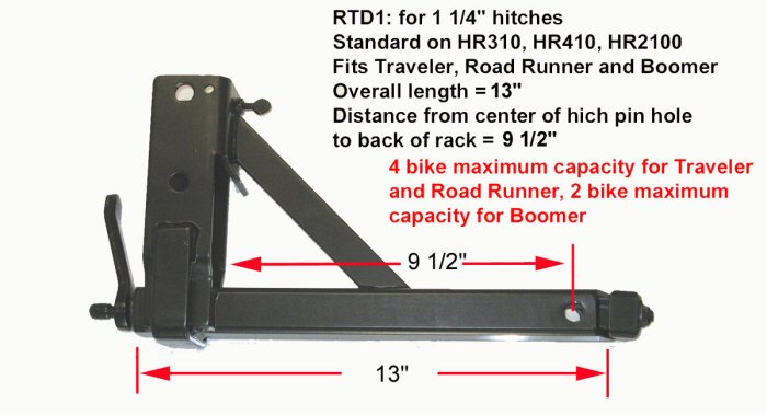 4 bike hitch rack 1.25 receiver