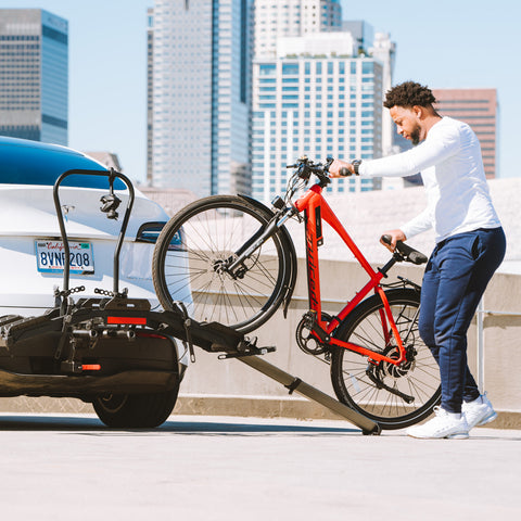 Destination E | Bike Rack with Ramp for Electric Bikes | Hollywood Racks