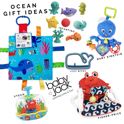 Ocean Baby Toys Learning Lovey Tag Blanket 
