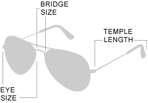 Eyeglass size chart