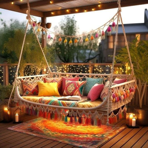 solar string lights camping