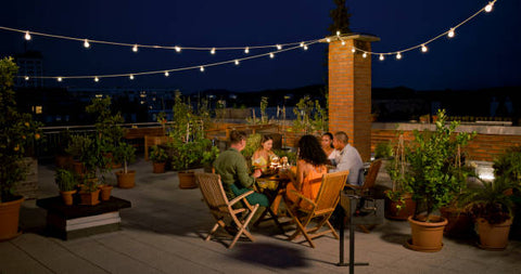 outdoor string lights waterproof