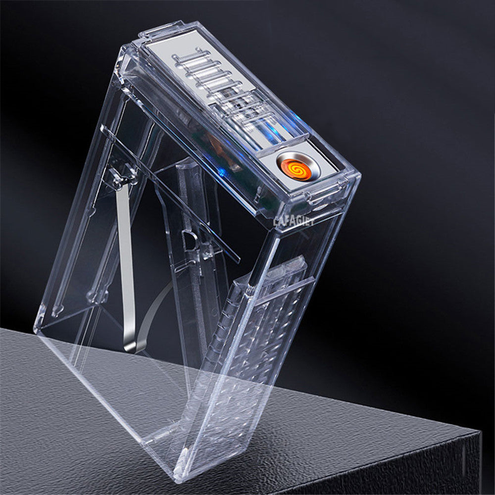 Transparent Case With USB Lighter