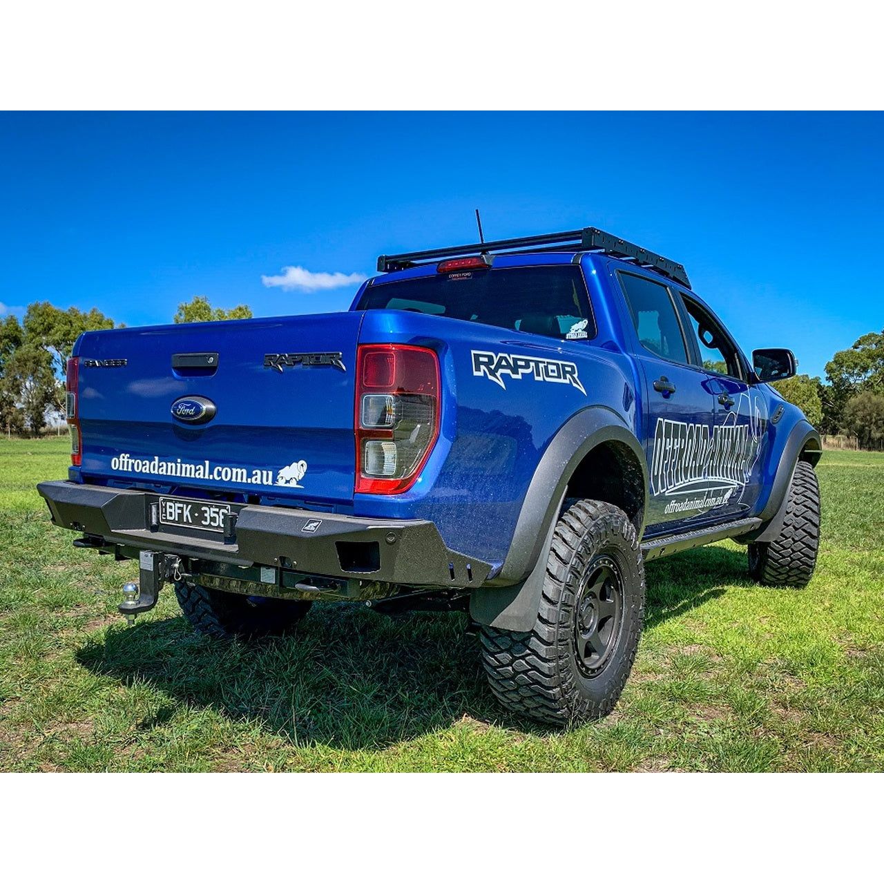 Offroad Animal Rear Bar Bumper Ford Raptor Ranger Px 2018 On Select 4wd
