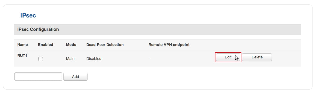 Teltonika Router IPsec VPN