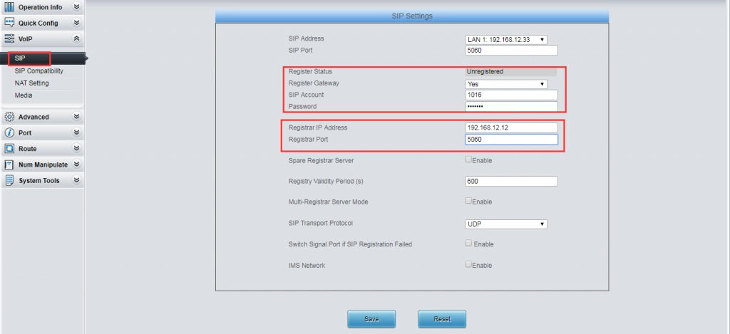 Gateway Ayarları