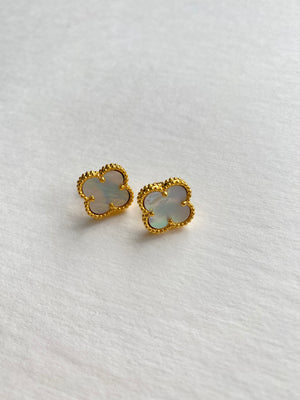 Clover Earrings | Mother of Pearl