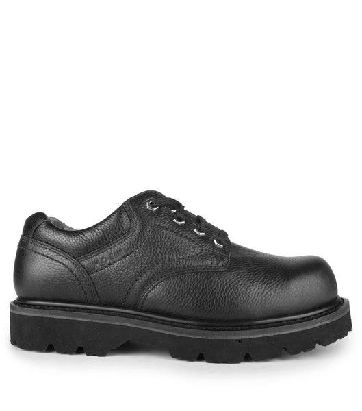 wide black work shoes