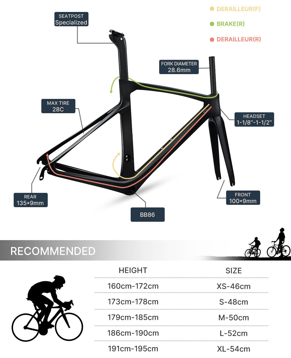 carbon road bike frame