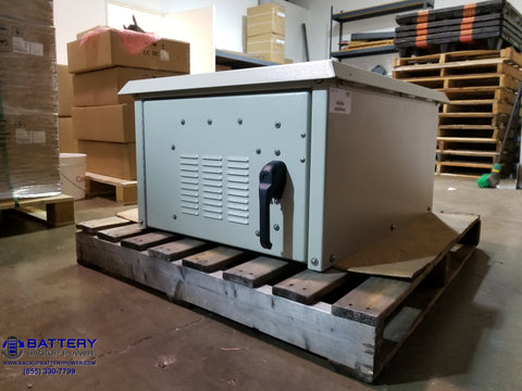 Battery Backup Power, Inc. System In NEMA 3R Enclosure Closed