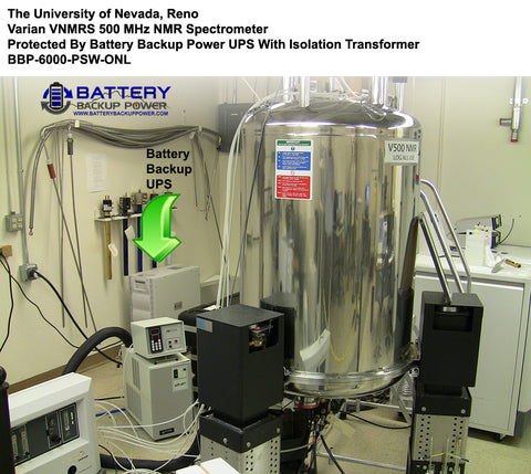Battery Backup UPS Protecting UNR Varian VNMRS 500 MHz NMR Spectrometer