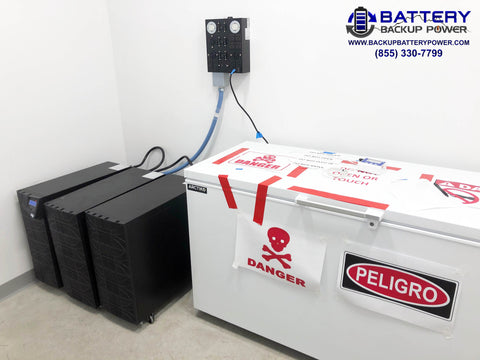 Battery Backup Power System For Ultra Low Temperature COVID Vaccine Freezer 