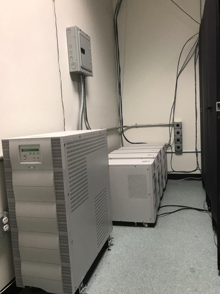 Battery Backup System Protecting Server Room