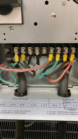 Battery Backup Power UPS Wiring For 240 VAC Output In Medical Trailer