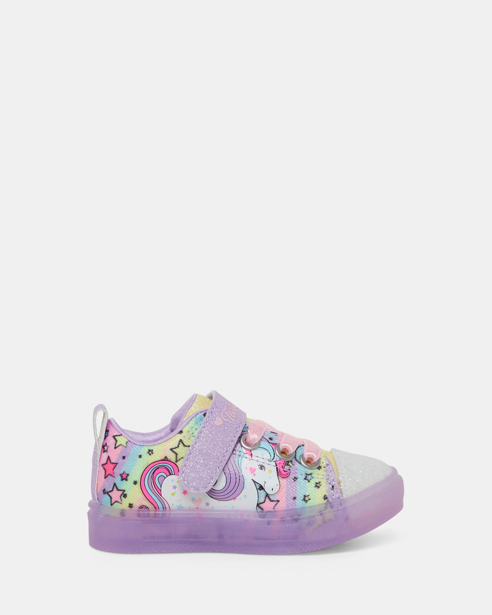 Twinkle Toes Unicorn Burst Lavender/Multi – Shoes & Sox