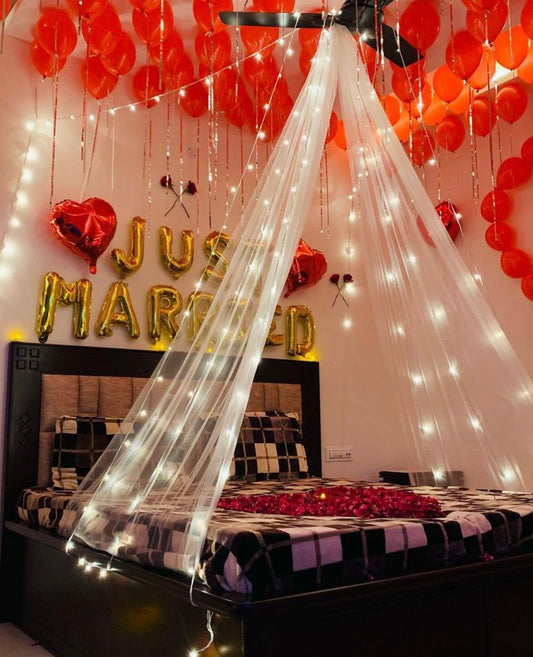 Party Propz Birthday Decoration Net / White Net For Decoration - Romantic  Dinner, Anniversary, Birthday Party Celebration and Valentines Day Or  Cabana Tent Decoration for Your Loved Ones Price in India 