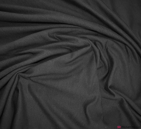 Black Premium French Terry Fabric – WeaverDee.com