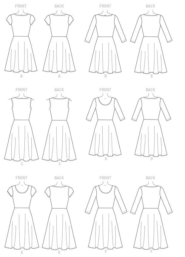 McCall's Pattern: M7313 Misses'/Women's Flared Dresses – WeaverDee.com