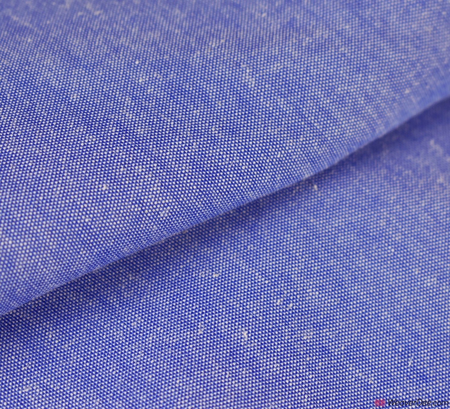 Mid Blue Polycotton Chambray Fabric – WeaverDee.com