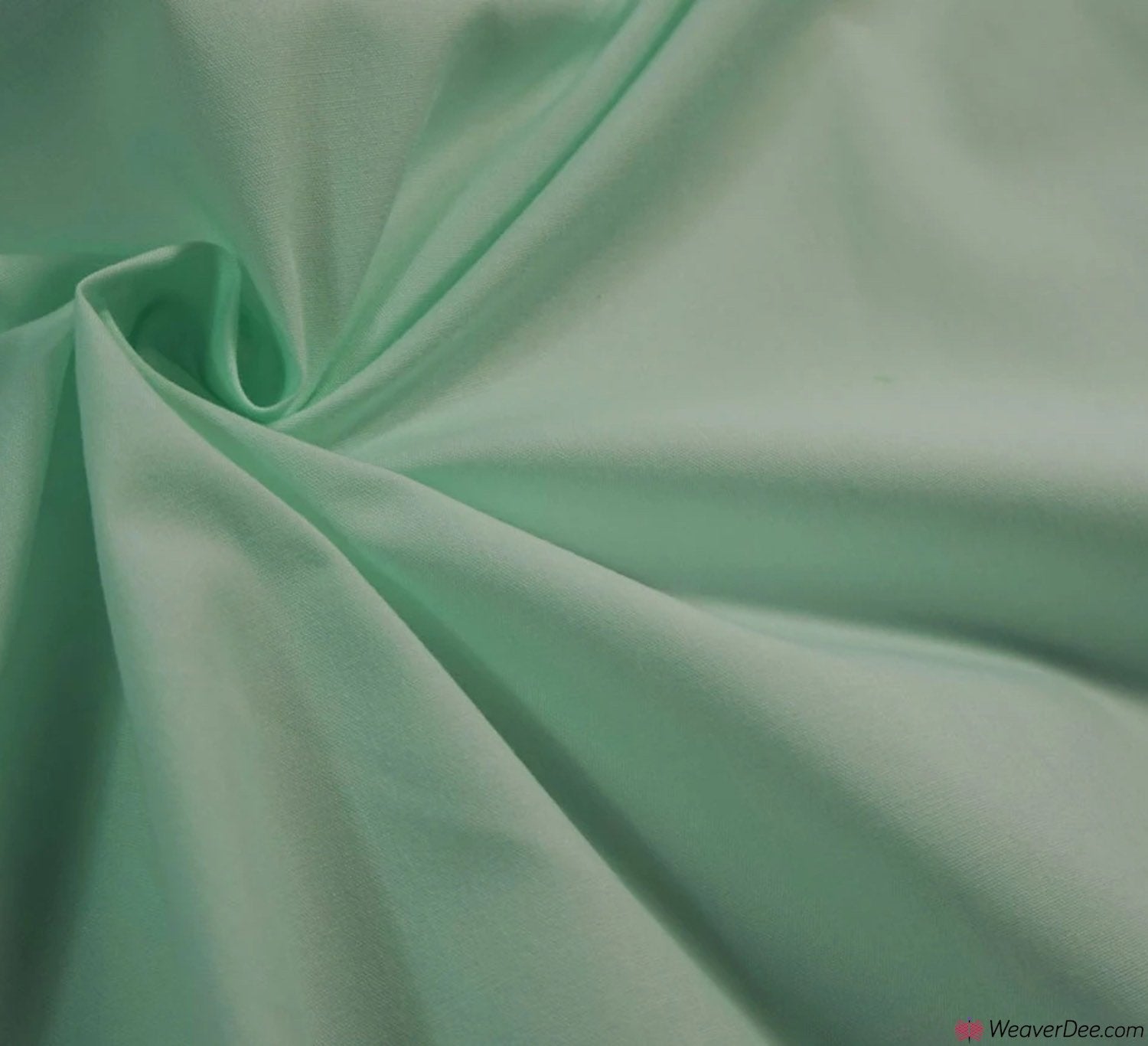 mint green eyelet fabric