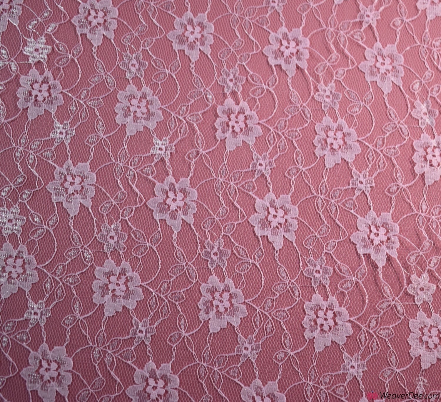 Raschel Pink Lace Fabric – WeaverDee.com