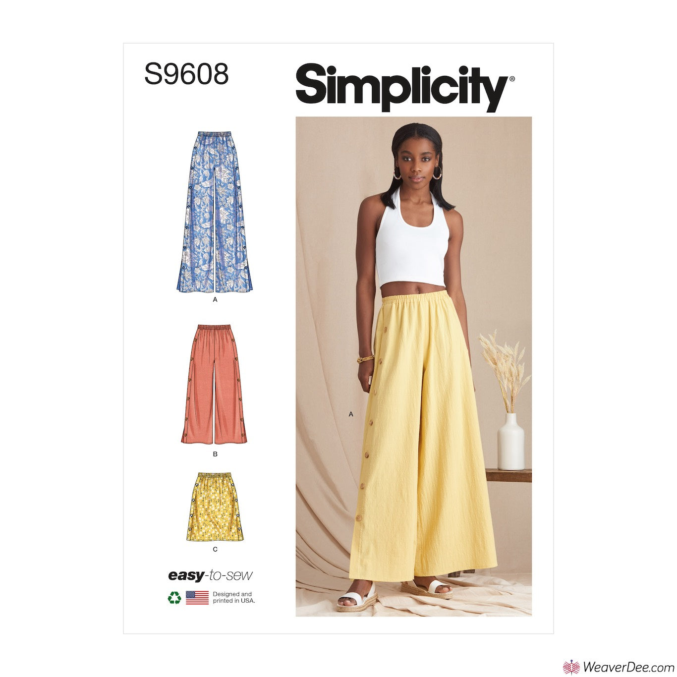 Simplicity Pattern S9146 Misses PullOn TrousersPants  sewing patterns  from Simplicity