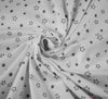 Cotton Winceyette Fabric - Stars White