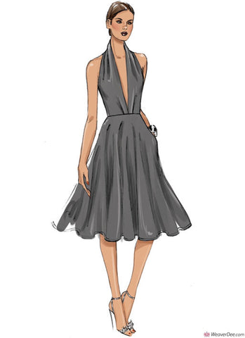 Vogue Pattern: V9343 Misses' Dress – WeaverDee.com