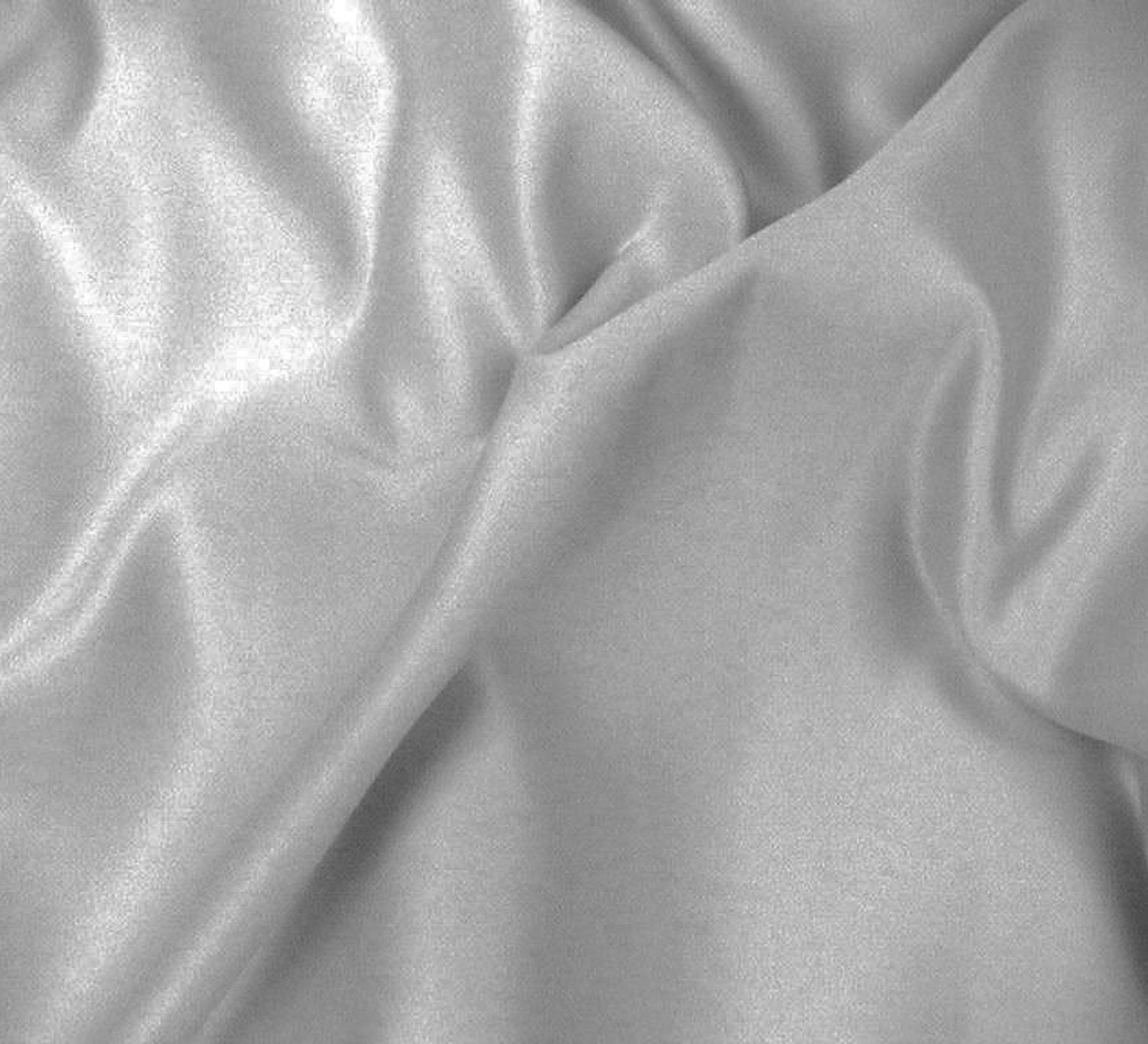 Pale Silver Duchesse Satin Fabric – WeaverDee.com