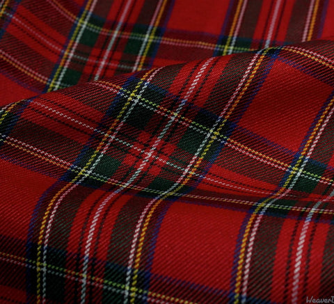 Polyviscose Tartan Fabric / Royal Stewart – WeaverDee.com