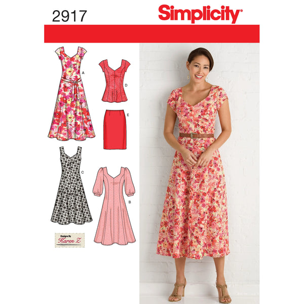 Simplicity Pattern S2917 Dresses (Miss & Plus) – WeaverDee.com