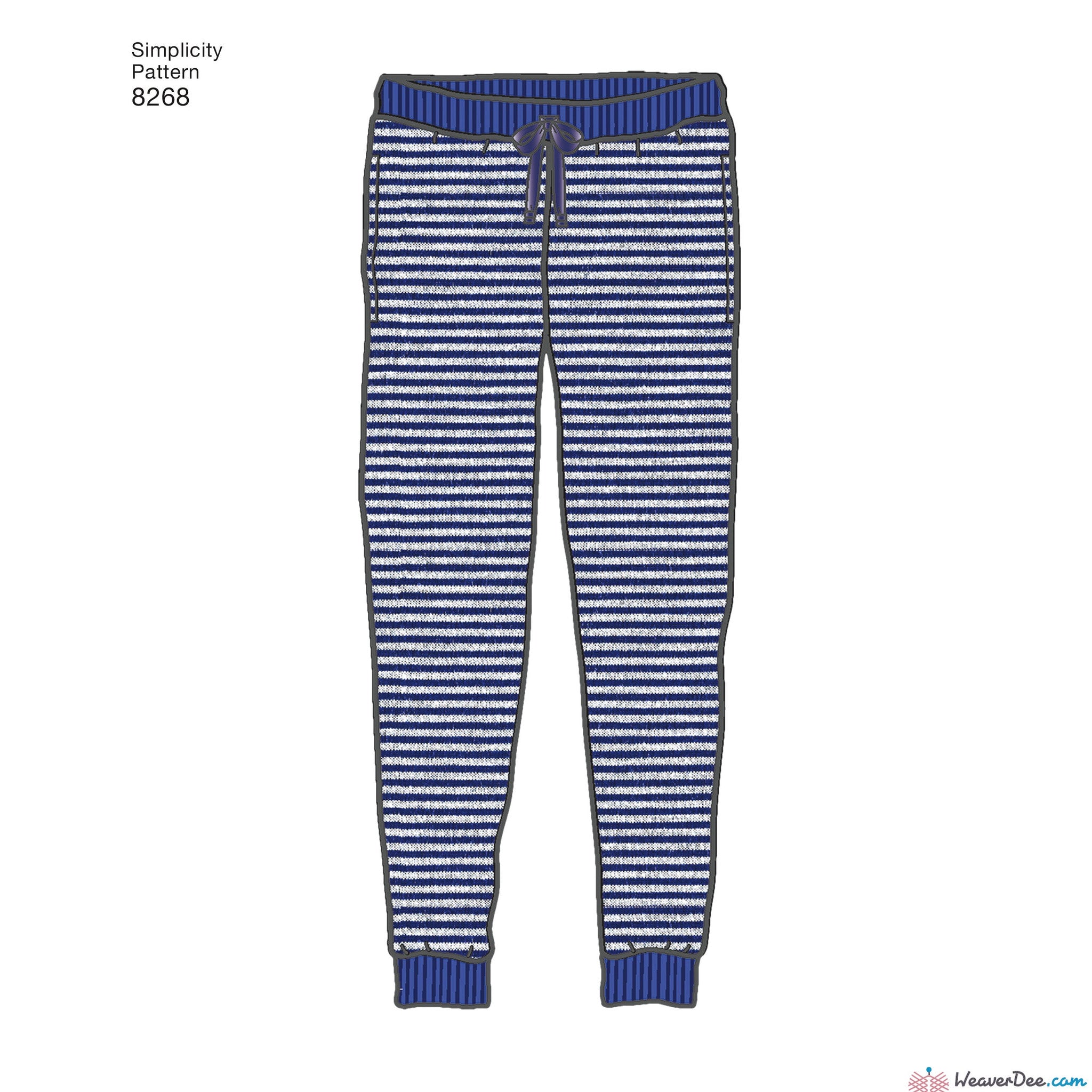 Simplicity Pattern S8268 Slim Fit Knit Jogger (Child's, Teen's & Adult ...