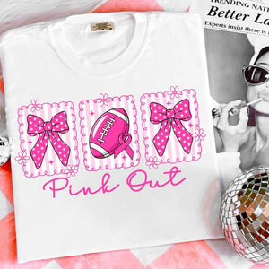Football Pink Out Breast Cancer - Vinyl Everything 