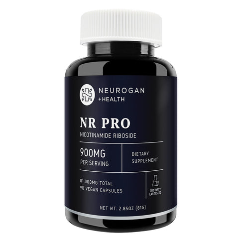 A bottle of Neurogan Health NR Capsules