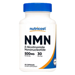 A bottle of Nutricost NMN