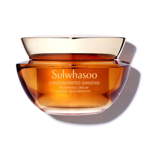 A jar of Sulwhasoo Concentrated Ginseng Renewing Cream