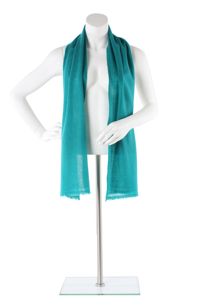 teal cashmere scarf