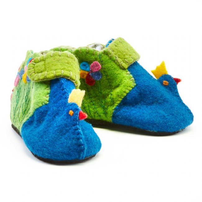 peacock slippers