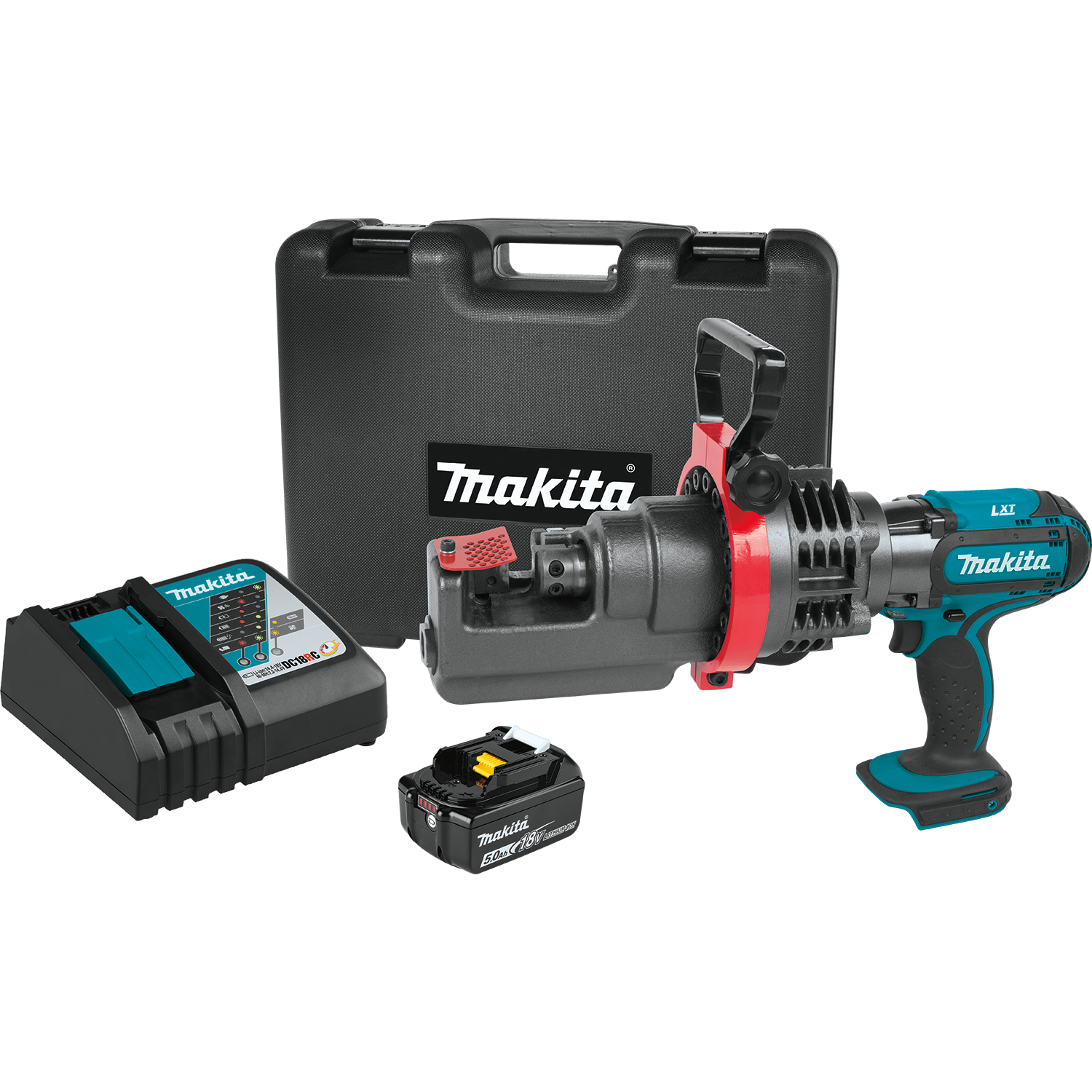 Makita XCS01T1 18V LXT® Lithium‑Ion Cordless Rebar Cutter Kit (5.0Ah)