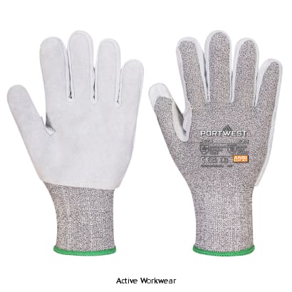 PORTWEST CUT RESISTANT CUT LEVEL F LEATHER PALM GLOVE -A674