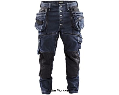 Blaklader Cordura Denim Stretch Work Trousers Jeans Knee & Holster Pockets-  1999 Trousers Active-Workwear