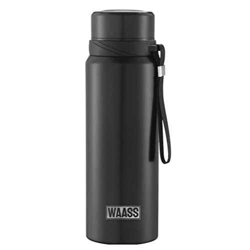  WAASS Vacuum Insulated Thermos Gift Set - Hot and Cold Travel  Flask with Cup Lid - Perfect for Hot Coffee & Tea - Gifting Flask Water  Bottle Set with 2 Thermos