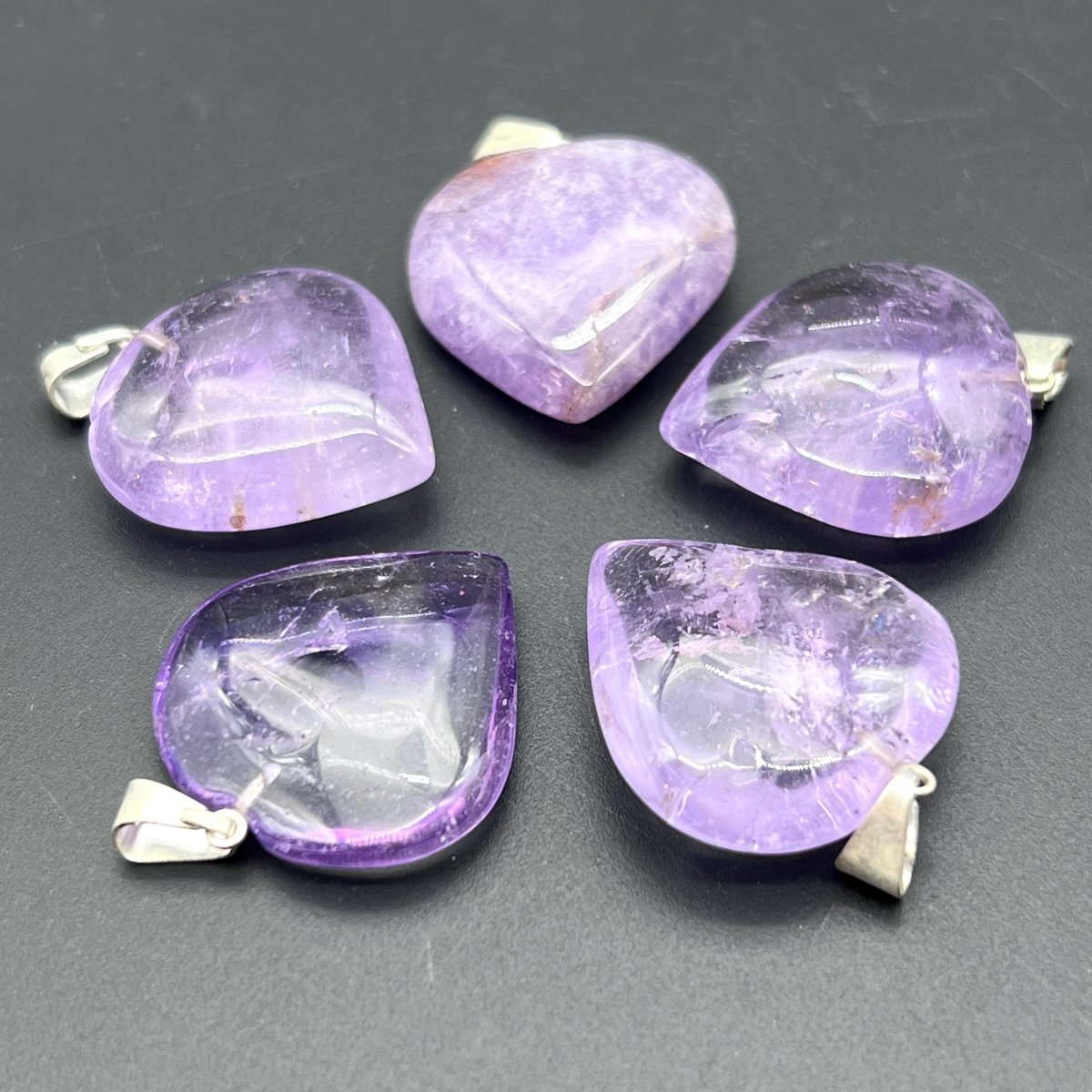 Amethyst Small Heart Pendant