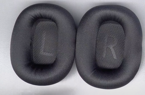 Reference the "L" and "R" inside of the AirPods Max ear pads