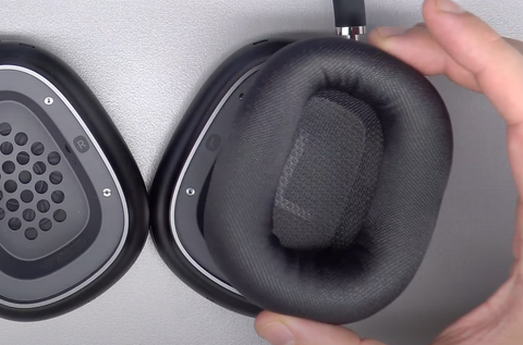 Lay each ear pad onto the AirPods Max and let the magnets lock it into place