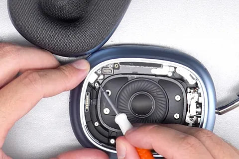 Attaching ground wire to connector.