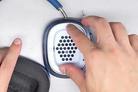 Positioning speaker housing for assembly.